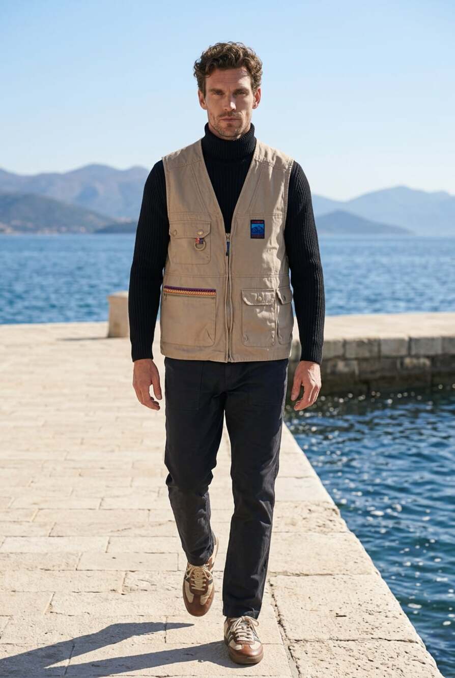 Adidas Originals Adiplore 2.0 Gilet Utility Vest in Trace Khaki large